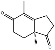 (S)-4,7A-DIMETHYL-2,3,7,7A-TETRAHYDRO-6H-INDENE-1,5-DIONE Structure