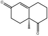 (S)-(+)-3,4,8,8A-TETRAHYDRO-8A-METHYL-1,6(2H,7H)-NAPHTHALENEDIONE Structure