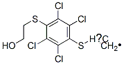 2-[2,3,5,6-tetrachloro-4-(2-hydroxyethylsulfanyl)phenyl]sulfanylethano l Structure