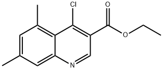 ETHYL 4-CHLORO-5,7-DIMETHYLQUINOLINE-3-CARBOXYLATE Structure