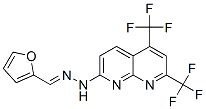 2-Furancarboxaldehyde,[5,7-bis(trifluoromethyl)-1,8-naphthyridin-2-yl]hydrazone(9CI) 구조식 이미지