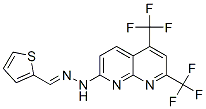 2-Thiophenecarboxaldehyde,[5,7-bis(trifluoromethyl)-1,8-naphthyridin-2-yl]hydrazone(9CI) Structure