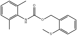 Carbamic acid, (2,6-dimethylphenyl)-, [2-(methylthio)phenyl]methyl ester (9CI) Structure