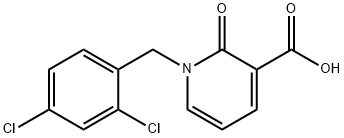 1-(2,4-Dichlorobenzyl)-2-oxo-1,2-dihydropyridine-3-carboxylic acid Structure