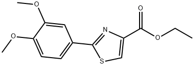 Ethyl 2-(3,4-dimethoxyphenyl)thiazole-4-carboxylate Structure