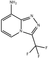 3-(트리플루오로메틸)[1,2,4]트리아졸로[4,3-A]피리딘-8-아민 구조식 이미지