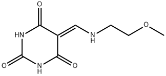 2,4,6(1H,3H,5H)-Pyrimidinetrione, 5-[[(2-methoxyethyl)amino]methylene]- (9CI) 구조식 이미지