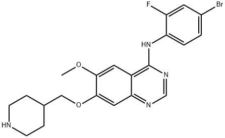 N-DeMethyl Vandetanib 구조식 이미지