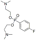 p-Fluorophenylphosphonic acid bis[2-(dimethylamino)ethyl] ester Structure