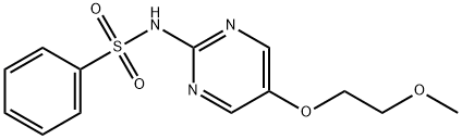 N-[5-(2-methoxyethoxy)pyrimidin-2-yl]benzenesulfonamide Structure