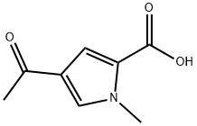 1H-Pyrrole-2-carboxylic acid, 4-acetyl-1-methyl- (9CI) Structure