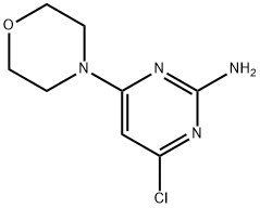 4-CHLORO-6-MORPHOLIN-4-YLPYRIMIDIN-2-AMINE 구조식 이미지