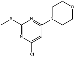 4-CHLORO-6-MORPHOLINO-2-PYRIMIDINYL METHYL SULFIDE Structure
