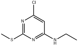 6-CHLORO-N-ETHYL-2-(METHYLSULFANYL)-4-PYRIMIDINAMINE 구조식 이미지
