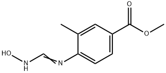 Benzoic acid, 4-[[(hydroxyamino)methylene]amino]-3-methyl-, methyl ester Structure