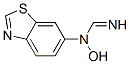 Methanimidamide, N-6-benzothiazolyl-N-hydroxy- (9CI) Structure