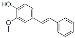 4-하이드록시-3-메톡시스틸벤 구조식 이미지