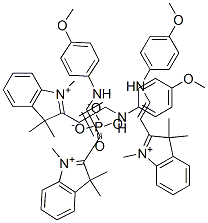 3H-인돌륨,2-[2-[(4-메톡시페닐)아미노]에테닐]-1,3,3-트리메틸-,인산염 구조식 이미지