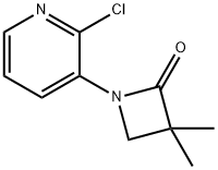 1-(2-CHLOROPYRIDIN-3-YL)-3,3-DIMETHYLAZETIDIN-2-ONE Structure