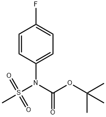 Carbamic acid, (4-fluorophenyl)(methylsulfonyl)-, 1,1-dimethylethyl ester (9CI) Structure