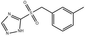 3-[(3-메틸벤질)설포닐]-1H-1,2,4-트라이아졸 구조식 이미지