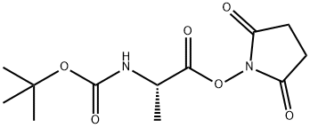 Succinimido (S)-2-[(tert-butoxycarbonyl)amino]propionate 구조식 이미지
