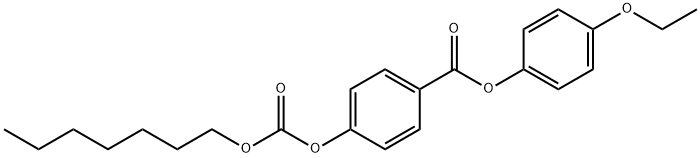 N-HEPTYL 4-(4'-ETHOXYPHENOXYCARBONYL)PHENYL CARBONATE Structure