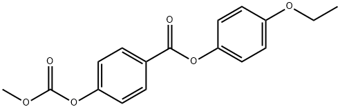 메틸4-(4′-ETHOXYPHENOXYCARBONYL)페닐탄산염 구조식 이미지