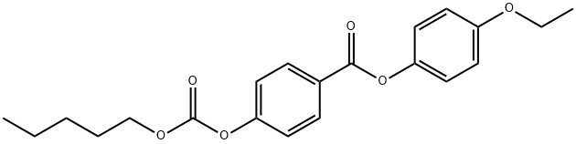 4-(4-ETHOXYPHENOXYCARBONYL)PHENYL PENTYL CARBONATE Structure