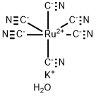 POTASSIUM HEXACYANORUTHENATE(II) HYDRATE Structure