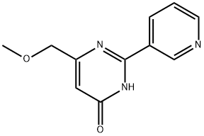 6-(METHOXYMETHYL)-2-(3-PYRIDYL)PYRIMIDIN-4-OL Structure