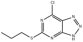 7-Chloro-5-propylsulfanyl-1H-[1,2,3]triazolo[4,5-d]pyrimidine Structure