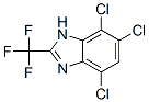 4,6,7-Trichloro-2-(trifluoromethyl)-1H-benzimidazole Structure