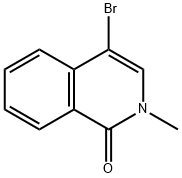 4-브로모-2-메틸-이소퀴놀린-1-온 구조식 이미지