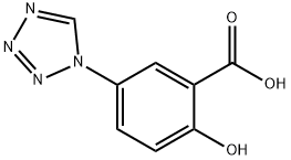 2-하이드록시-5-(1H-테트라졸-1-YL)벤조익산 구조식 이미지