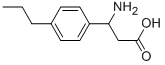 3-AMINO-3-(4-PROPYLPHENYL)-PROPIONIC ACID Structure