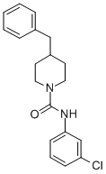 4-benzyl-N-(3-chlorophenyl)-1-piperidinecarboxamide Structure