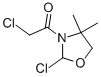 Oxazolidine, 2-chloro-3-(chloroacetyl)-4,4-dimethyl- (9CI) Structure