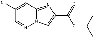 7-CHLORO-IMIDAZO[1,2-B]PYRIDAZINE-2-CARBOXYLIC ACID, TERT-BUTYL ESTER Structure