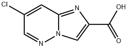7-CHLORO-IMIDAZO[1,2-B]PYRIDAZINE-2-CARBOXYLIC ACID Structure