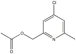 (4-Chloro-6-methylpyridin-2-yl)methyl acetate Structure