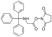 1-[[[(Triphenylmethyl)amino]acetyl]oxy]-2,5-pyrrolidinedione Structure