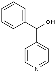 Phenyl(4-pyridyl)methanol Structure