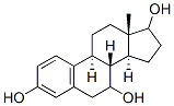 estra-1,3,5(10)-triene-3,7,17-triol Structure