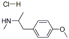 p-methoxy-N,alpha-dimethylphenethylamine hydrochloride 구조식 이미지