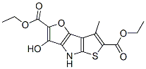 4H-Furo[3,2-b]thieno[3,2-d]pyrrole-2,6-dicarboxylic  acid,  3-hydroxy-7-methyl-,  diethyl  ester  (9CI) Structure