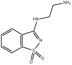 N1-(1,1-DIOXO-1H-1LAMBDA6-BENZO[D]ISOTHIAZOL-3-YL)-ETHANE-1,2-DIAMINE Structure