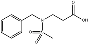 3-(BENZYL-METHANESULFONYL-AMINO)-PROPIONIC ACID Structure