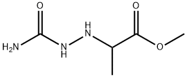 Propanoic acid, 2-[2-(aminocarbonyl)hydrazino]-, methyl ester (9CI) Structure