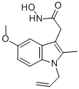 2-(1-Allyl-5-methoxy-2-methyl-1H-indol-3-yl)acetohydroxamic acid 구조식 이미지